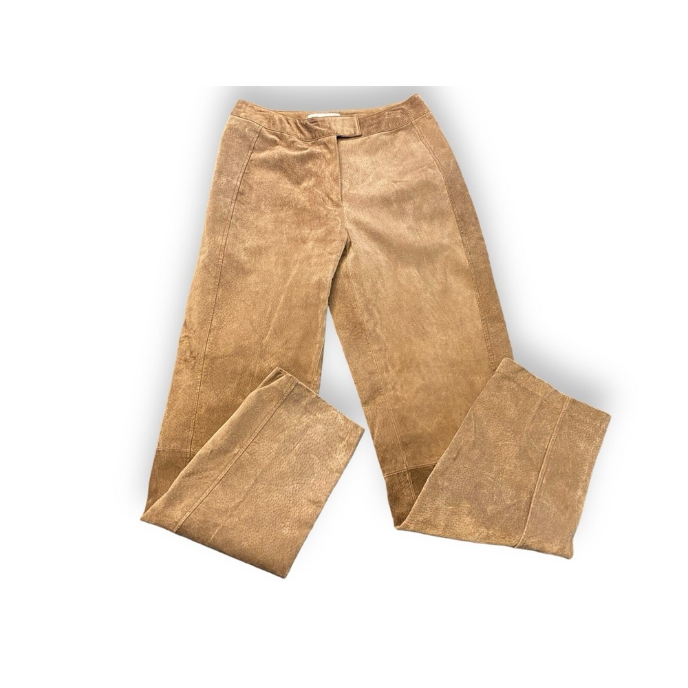 Vintage Women's Genuine Riding‎ Leather Pants Brown Fully Lined Size 6 Bagatelle